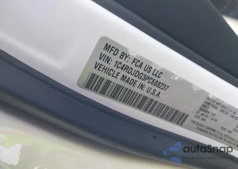 2023 Dodge Durango Gt Plus Awd из США, поврежденный, VIN 1C4RDJDG3PC688237